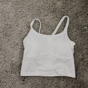 White cropped tank
